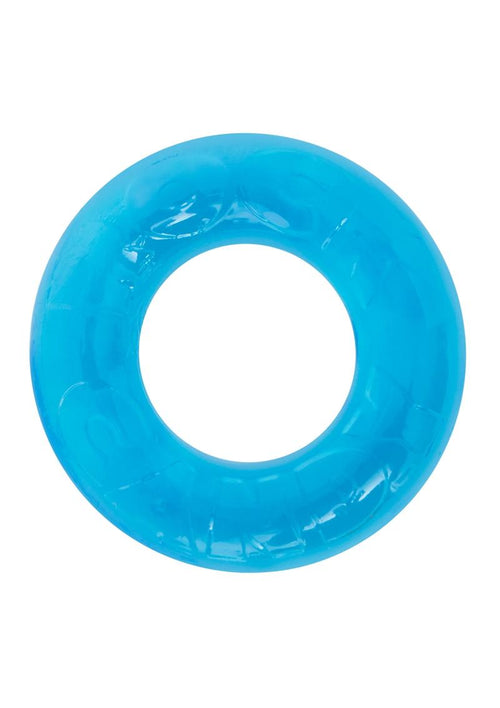 Load image 1 in gallery view. Gummy Cock Ring - Blue - One Size