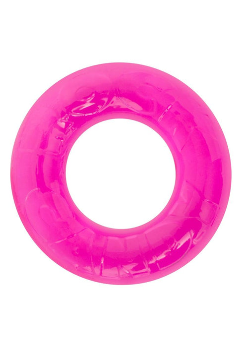 Load image 1 in gallery view. Gummy Cock Ring - Pink - One Size