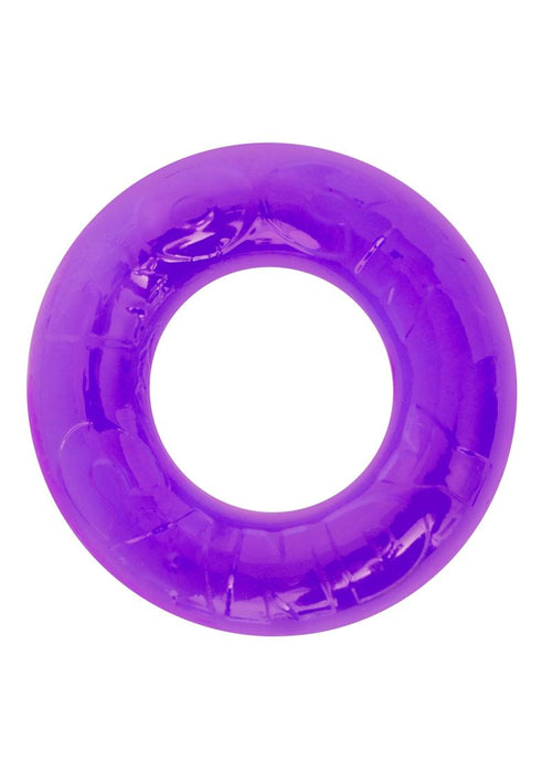Load image 1 in gallery view. Gummy Cock Ring - Purple - One Size