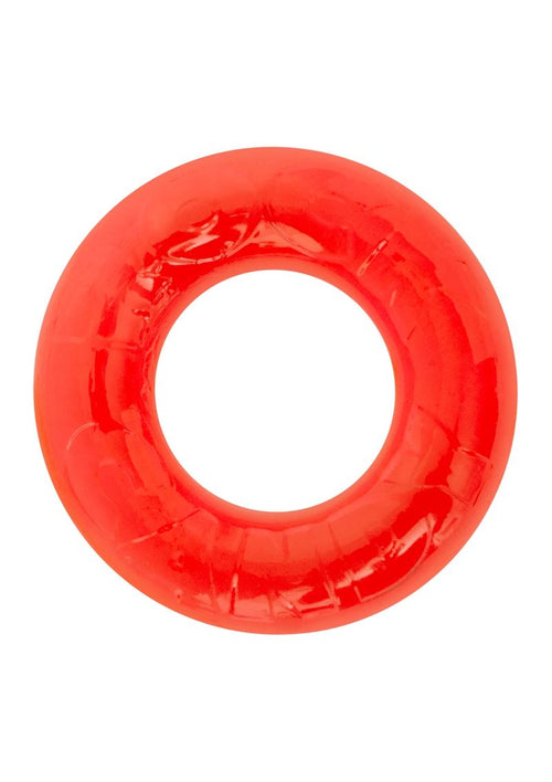 Load image 1 in gallery view. Gummy Cock Ring - Red - One Size