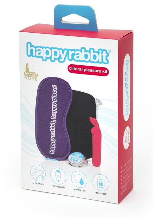 Load image 1 in gallery view. Happy Rabbit Clitoral Rechargeable Silicone Pleasure Kit - Purple - 4 Piece