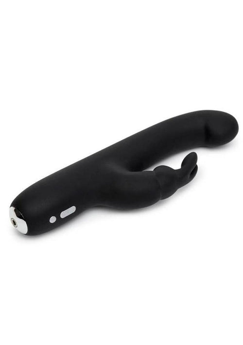 Load image 1 in gallery view. Happy Rabbit Slimline G-Spot Silicone Rabbit Vibrator - Black