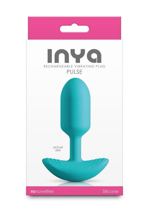 Load image 1 in gallery view. Inya Pulse Rechargeable Silicone Anal Plug - Teal
