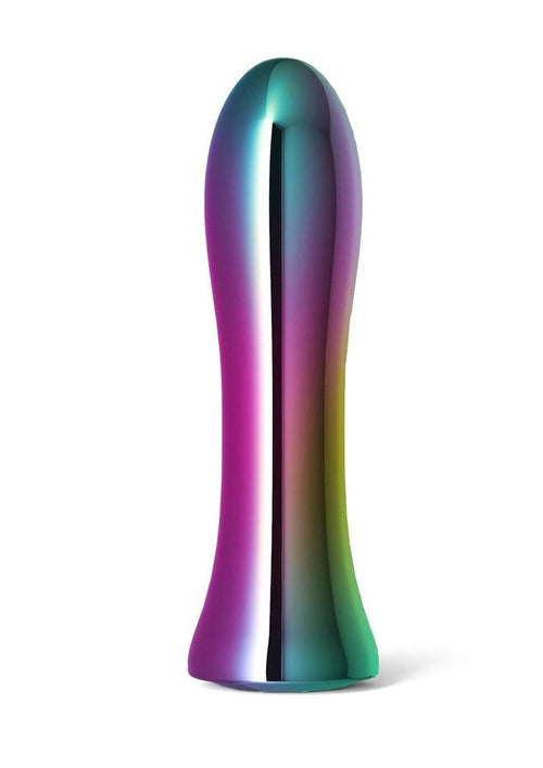 Load image 1 in gallery view. Inya Shimmer Rechargeable Steel Vibrator - Metal/Multicolor