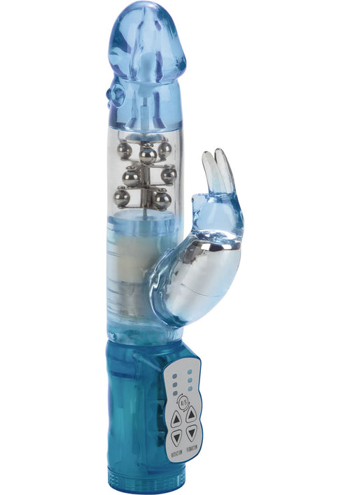 Load image 1 in gallery view. Jack Rabbit Beaded Rabbit Vibrator - Blue