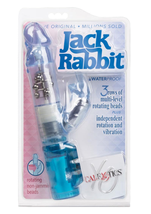 Load image 1 in gallery view. Jack Rabbit Beaded Rabbit Vibrator - Blue
