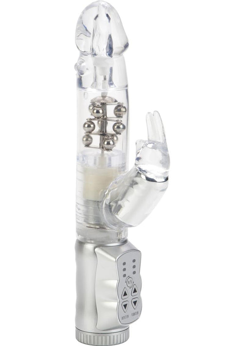 Load image 1 in gallery view. Jack Rabbit Beaded Rabbit Vibrator - Clear