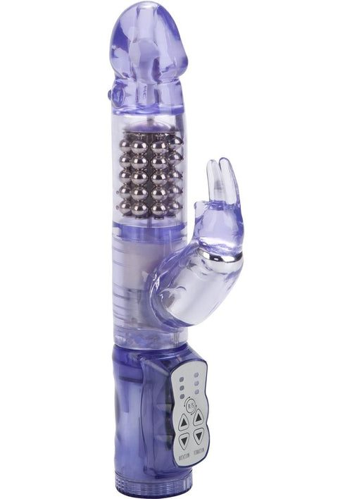 Load image 1 in gallery view. Jack Rabbit Beaded Rabbit Vibrator - Purple