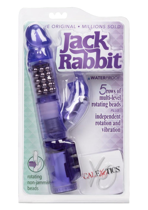 Load image 1 in gallery view. Jack Rabbit Beaded Rabbit Vibrator - Purple