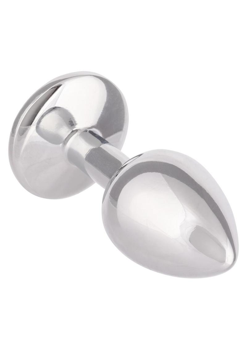 Jewel Amethyst Aluminum Anal Plug Jewel