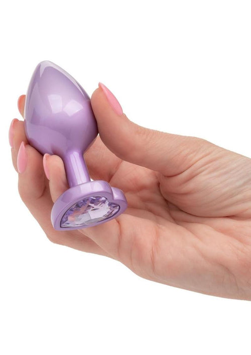 Load image 1 in gallery view. Jewel Amethyst Heart Anal Plug Jewel