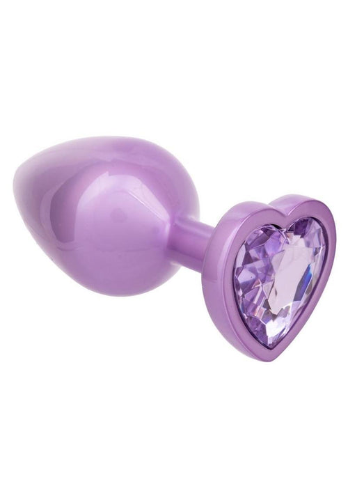 Load image 1 in gallery view. Jewel Amethyst Heart Anal Plug Jewel
