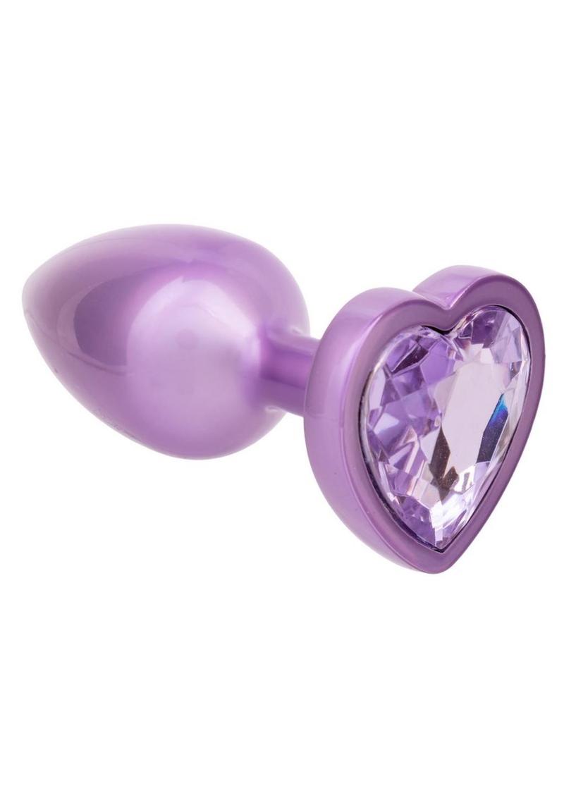 Jewel Amethyst Heart Anal Plug Jewel