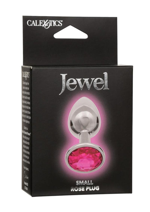 Load image 1 in gallery view. Jewel Rose Aluminum Anal Plug - Metal/Pink - Small