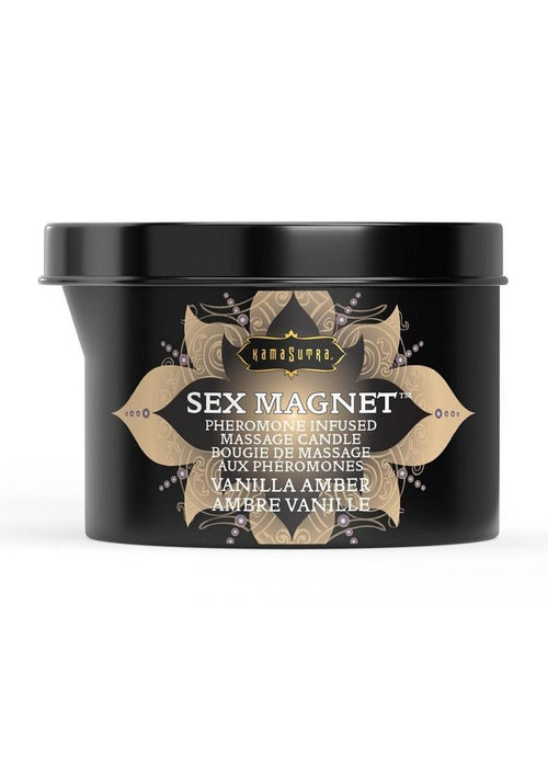 Load image 1 in gallery view. Kama Sutra Sex Magnet Vanilla Amber Candle with Pour Spout - 6oz.