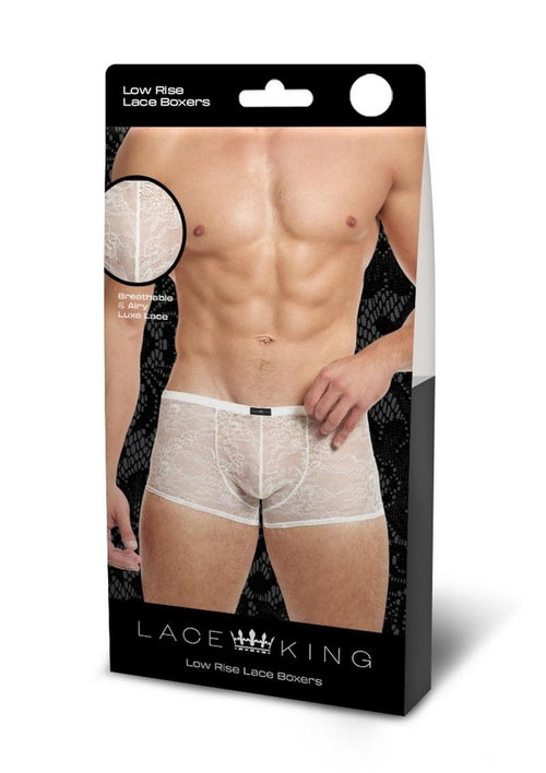 Load image 1 in gallery view. Lace King Lace Boxers - White - Large/XLarge