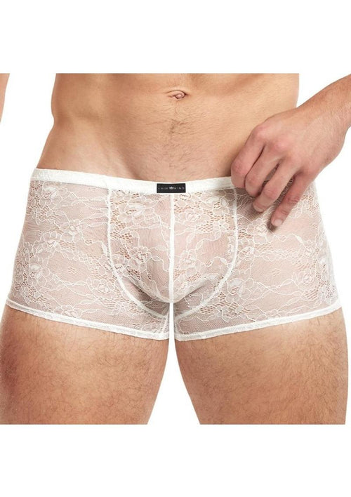 Load image 1 in gallery view. Lace King Lace Boxers - White - Large/Medium