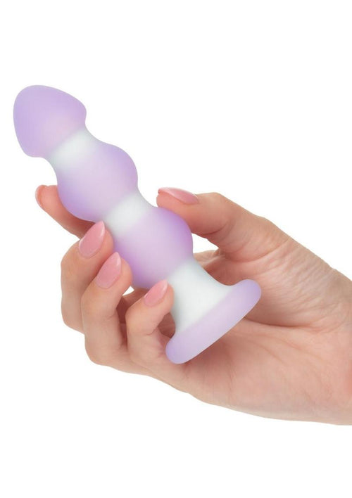Load image 1 in gallery view. Lavender Haze Beaded Probe Silicone Rechargeable Anal Plug Lavender Haze