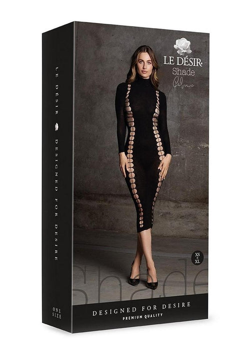 Load image 1 in gallery view. Le Desir Shade Carme Xi Dress with Turtleneck - Black - One Size