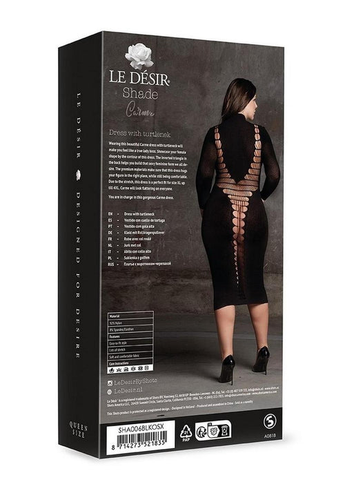 Load image 1 in gallery view. Le Desir Shade Carme Xi Dress with Turtleneck Le Desir