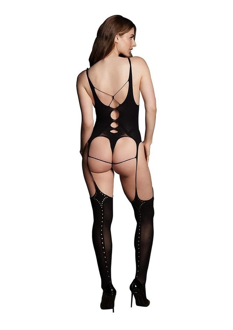 Le Desir Shade Elara Vii Bodystocking with Open Cups Le Desir
