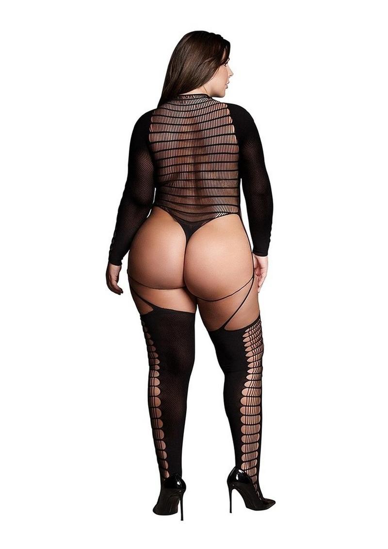 Le Desir Shade Kalyke Xxiii Bodystocking with Turtleneck Le Desir