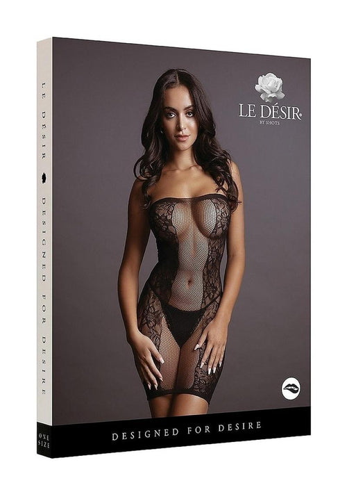 Load image 1 in gallery view. Le Desir Strapless Mini Dress - Black - One Size
