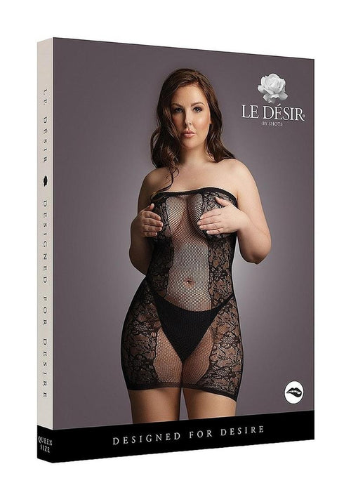 Load image 1 in gallery view. Le Desir Strapless Mini Dress - Black - Queen