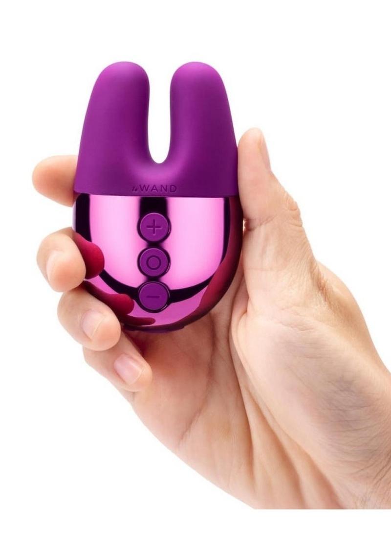 Le Wand Double Vibe Rechargeable Silicone Rabbit Vibrator Le Wand