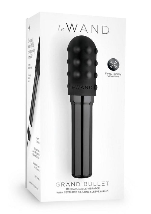 Load image 1 in gallery view. Le Wand Grand Bullet Rechargeable Silione Vibrator - Black