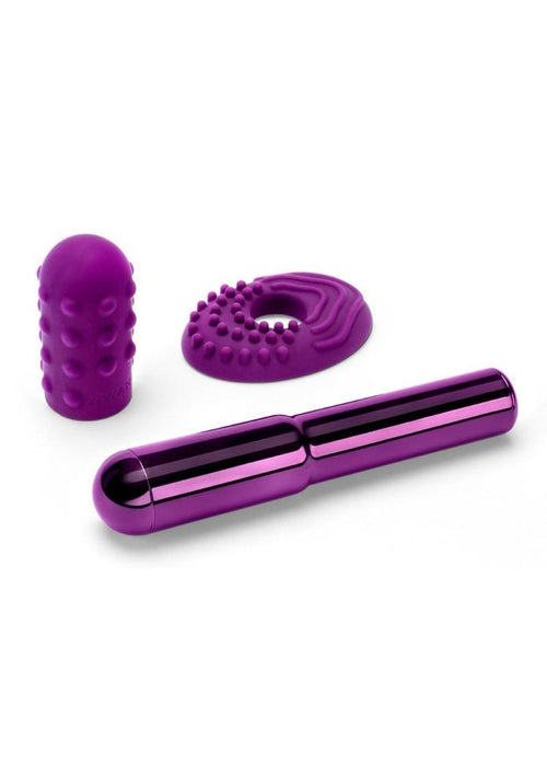 Load image 1 in gallery view. Le Wand Grand Bullet Rechargeable Silione Vibrator - Cherry/Purple
