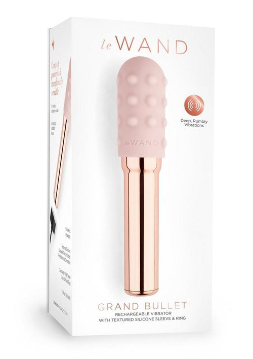 Load image 1 in gallery view. Le Wand Grand Bullet Rechargeable Silione Vibrator - Rose Gold