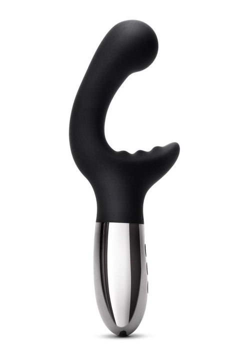Load image 1 in gallery view. Le Wand Xo Rechargeable Silicone Dual Stimulating Vibrator - Black