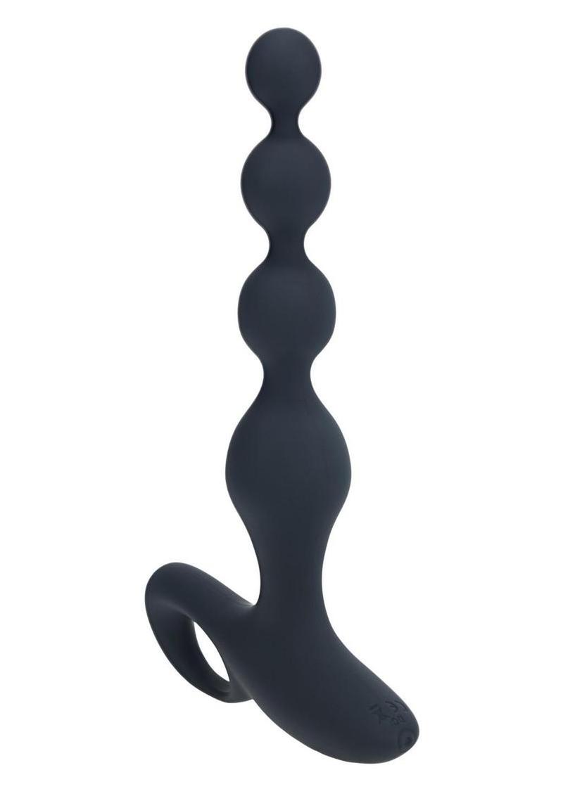 Levelz Beaded Vibrating Silicone Rechargeable Anal Plug with Remote Control Levelz