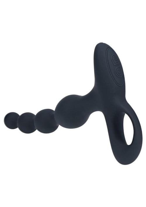 Load image 1 in gallery view. Levelz Beaded Vibrating Silicone Rechargeable Anal Plug with Remote Control Levelz