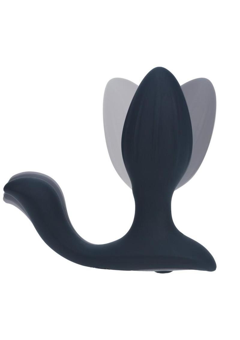 Levelz Vibrating and Rotating Silicone Rechargeable Anal Plug with Ball Stimulator Levelz