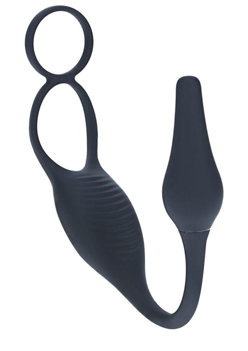 Levelz Vibrating Silicone Rechargeable Prostate Stimulator with Cock and Ball Ring Levelz