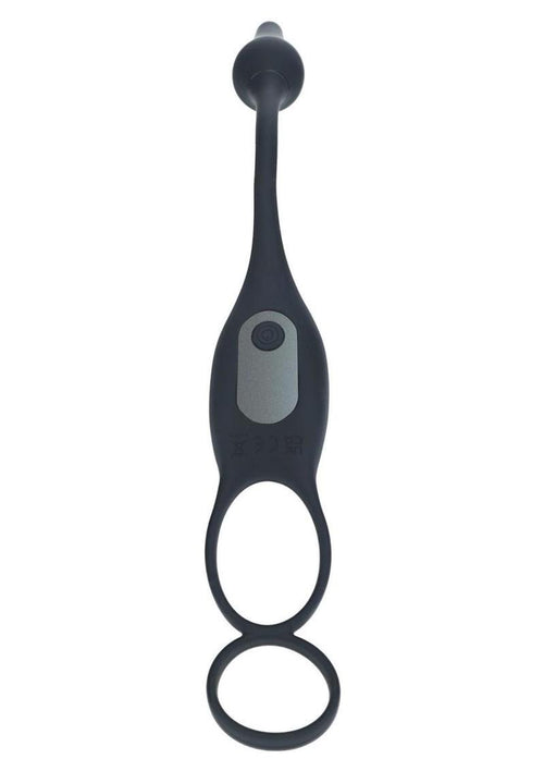 Load image 1 in gallery view. Levelz Vibrating Silicone Rechargeable Prostate Stimulator with Cock and Ball Ring Levelz