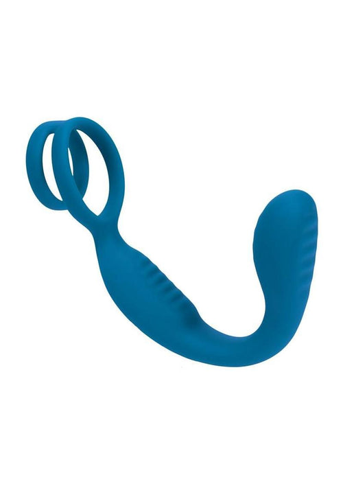 Load image 1 in gallery view. Levelz Vibrating Silicone Rechargeable Prostate Stimulator with Cock and Ball Ring Levelz