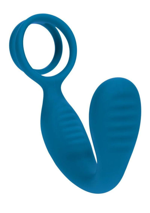 Load image 1 in gallery view. Levelz Vibrating Silicone Rechargeable Prostate Stimulator with Cock and Ball Ring Levelz