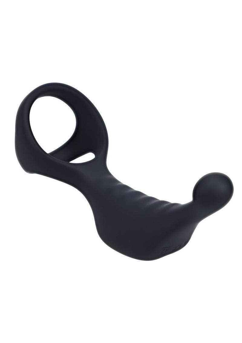 Levelz Vibrating Silicone Rechargeable Prostate Stimulator with Tri O Cock Ring Levelz