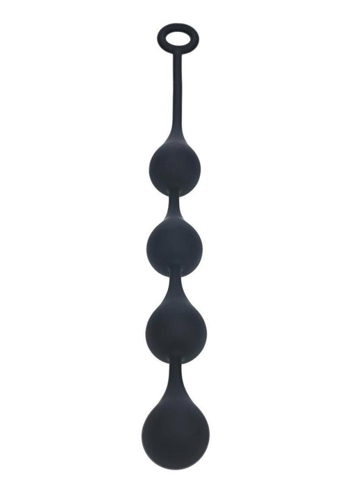Load image 1 in gallery view. Levelz Waterdrop Silicone Anal Balls - Black - Large - 40mm