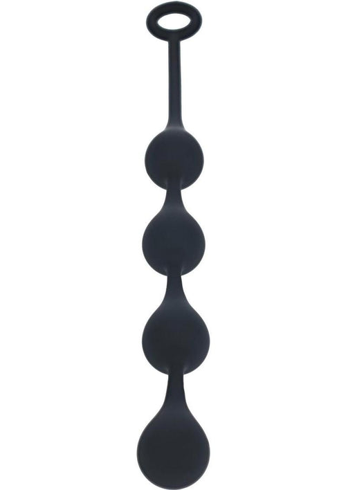 Load image 1 in gallery view. Levelz Waterdrop Silicone Anal Balls - Black - Medium - 30mm