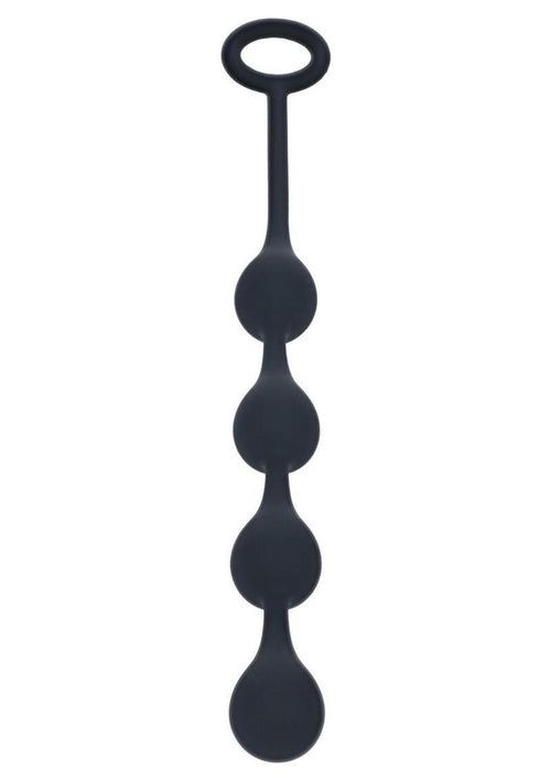 Load image 1 in gallery view. Levelz Waterdrop Silicone Anal Balls - Black - Small - 20mm