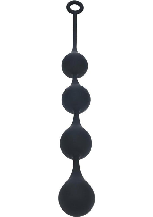 Load image 1 in gallery view. Levelz Waterdrop Silicone Anal Balls - Black - XLarge - 50mm