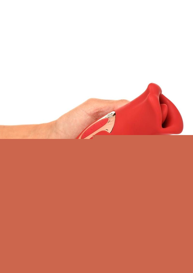 Lickgasm Kiss and Tell Mini Kissing Vibrating Rechargeable Silicone Clitoral Stimulator Lickgasm