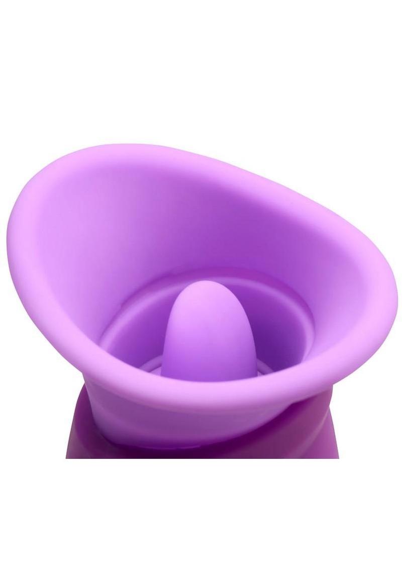 Lickgasm Licking Violet Sucking Licking Rechargeable Silicone Vibrator Lickgasm