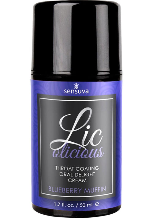 Load image 1 in gallery view. Licolicious Throat Coating Oral Delight Cream Blueberry Muffin - 1.7oz