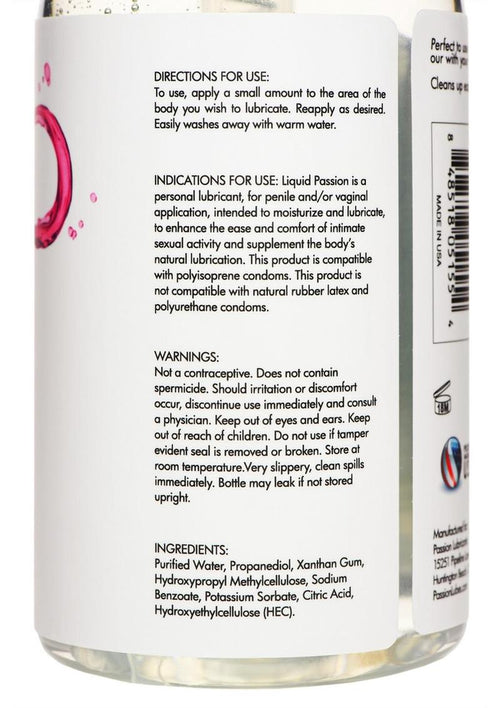 Load image 1 in gallery view. Liquid Passion Natural Lubricant Passion