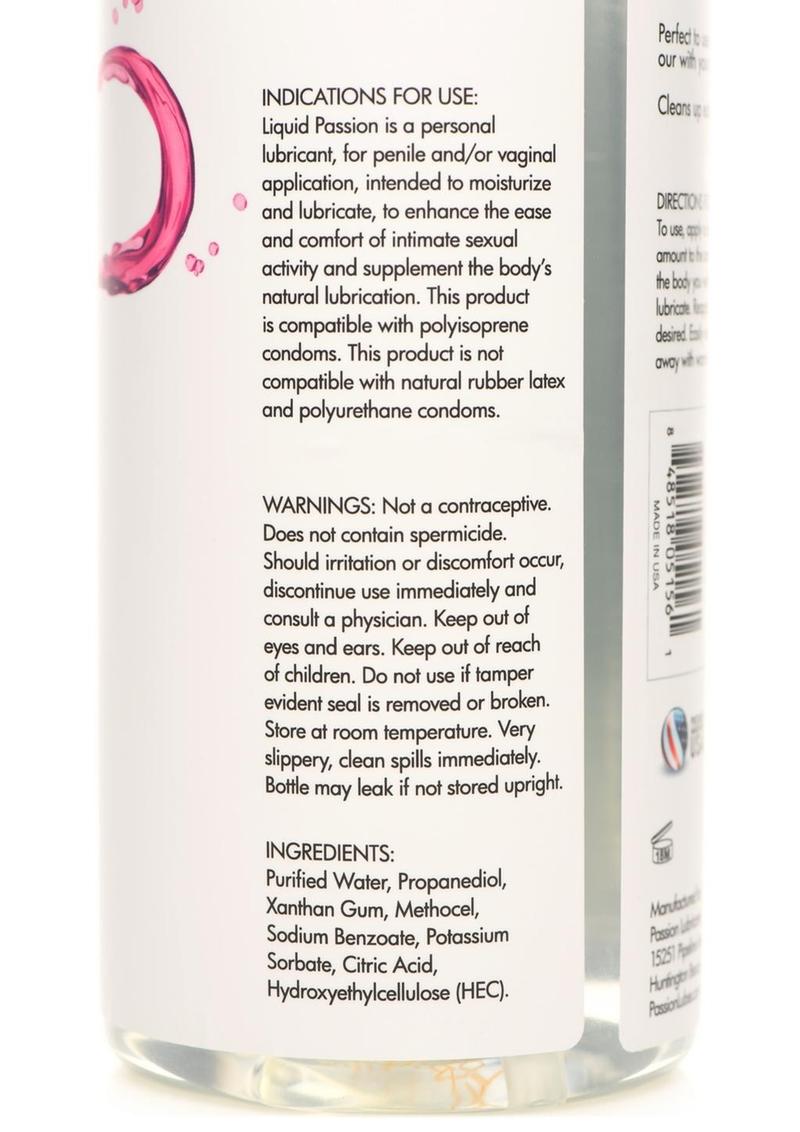 Liquid Passion Natural Lubricant Passion